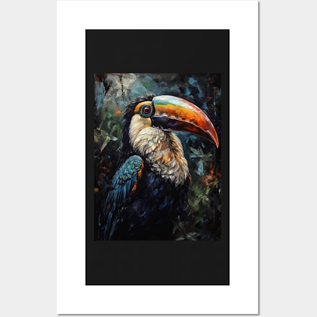 Tropical Beauty: Toucan Oil Painting Wall Art by simonrudd